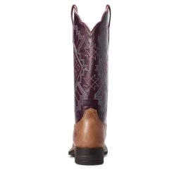 'Ariat' Women's 13" Jackpot Western Square Toe - Tan / Purple -WinterWanderlust Adventures S20 WMS WEST Couto 10031429 heel 1024x1024@2x