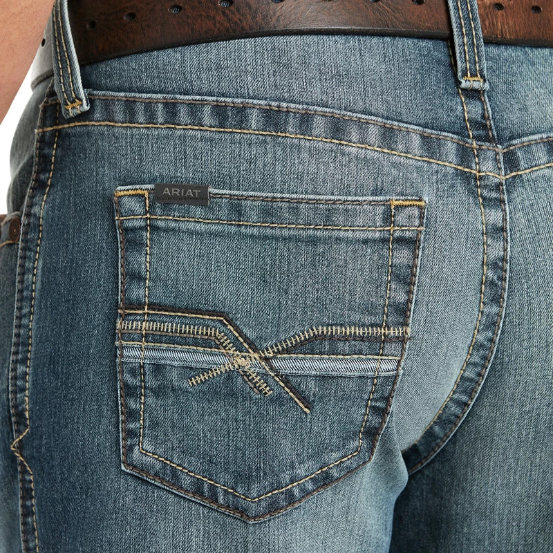 'Ariat' Men's M4 Low Rise Stretch Stockton Stackable Straight - Kentucky 7 'Ariat' Men's M4 Low Rise Stretch Stockton Stackable Straight - Kentucky - Image 5