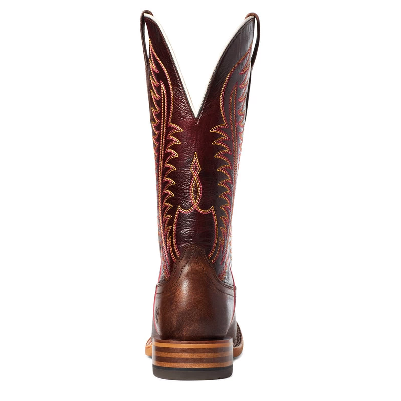 'Ariat' Women's 12" Belmont Western Square Toe - Crackled Cafe 7 'Ariat' Women's 12" Belmont Western Square Toe - Crackled Cafe - Image 5