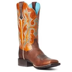 'Ariat' Women's Tombstone Western Square Toe - Hickory 9 'Ariat' Women's Tombstone Western Square Toe - Hickory -WinterWanderlust Adventures S21 WMS WEST 10036108 medial 1024x1024@2x