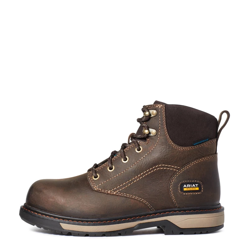 'Ariat' Women's 6" Riveter EH WP Comp Toe - Brown 3 'Ariat' Women's 6" Riveter EH WP Comp Toe - Brown