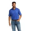 'Ariat' Men's Charger 2.0 Polo - Venus Blue -WinterWanderlust Adventures S22 MNS WEST 10039414 front 1024x1024@2x