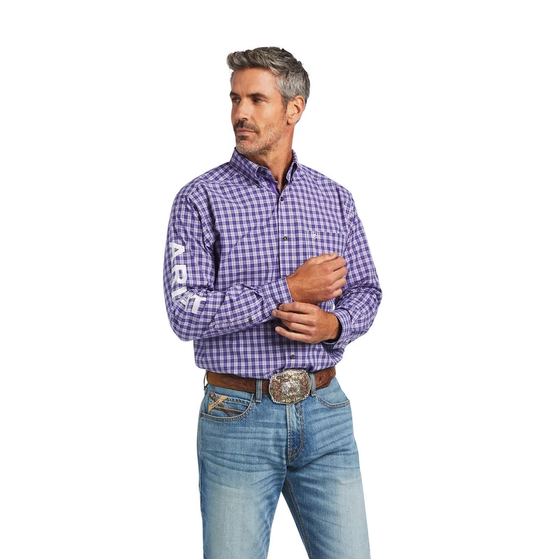 'Ariat' Men's Pro Series™ Team Slane Classic Fit Button Down - Purple Dawn 3 'Ariat' Men's Pro Series™ Team Slane Classic Fit Button Down - Purple Dawn