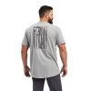 'Ariat' Men's Rebar Cotton Dog Tag Short Sleeve Tee - Heather Grey -WinterWanderlust Adventures S22 MNS WORK 10039148 back 1024x1024@2x