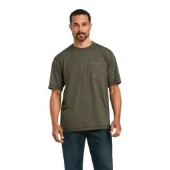 'Ariat' Men's Rebar Workman Reflective Flag Short Sleeve Tee - Sage Heather 5 'Ariat' Men's Rebar Workman Reflective Flag Short Sleeve Tee - Sage Heather -WinterWanderlust Adventures S22 MNS WORK 10039175 front 1024x1024@2x
