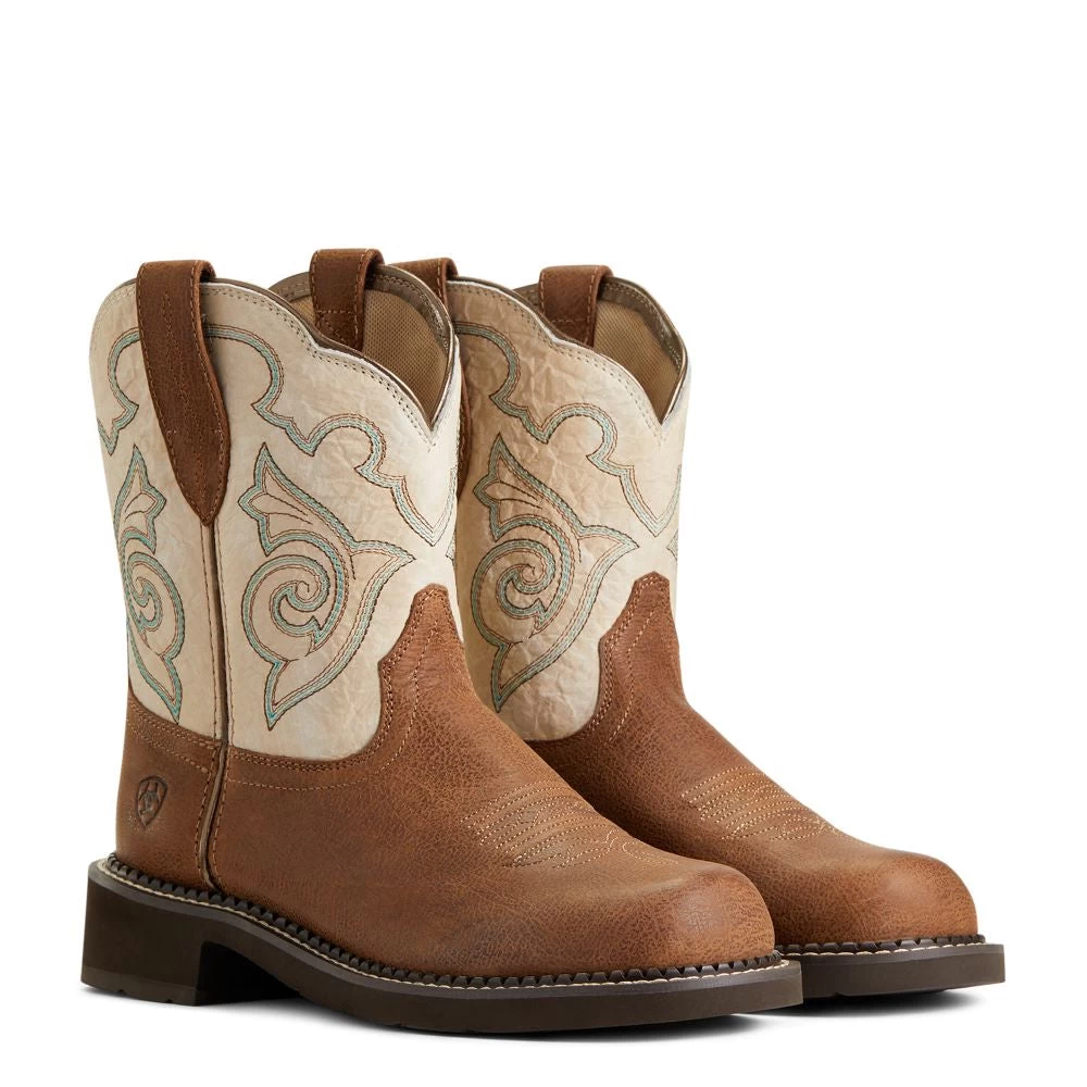 'Ariat' Women's Fatbaby Heritage Tess Round Toe - Tortuga 9 'Ariat' Women's Fatbaby Heritage Tess Round Toe - Tortuga - Image 7