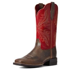'Ariat' Women's West Bound Square Toe - Sable / Red 11 'Ariat' Women's West Bound Square Toe - Sable / Red -WinterWanderlust Adventures S22 WMS WEST 10040287 3 4 front 1024x1024@2x