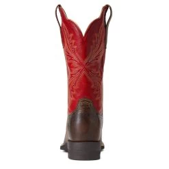 'Ariat' Women's West Bound Square Toe - Sable / Red 12 'Ariat' Women's West Bound Square Toe - Sable / Red -WinterWanderlust Adventures S22 WMS WEST 10040287 heel 1024x1024@2x