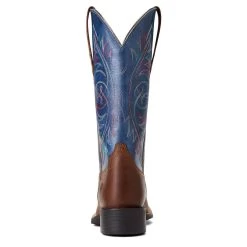 'Ariat' Women's Round Up StretchFit Square Toe - Sassy Brown / Metallic Navy 14 'Ariat' Women's Round Up StretchFit Square Toe - Sassy Brown / Metallic Navy -WinterWanderlust Adventures S22 WMS WEST 10040422 heel 1024x1024@2x