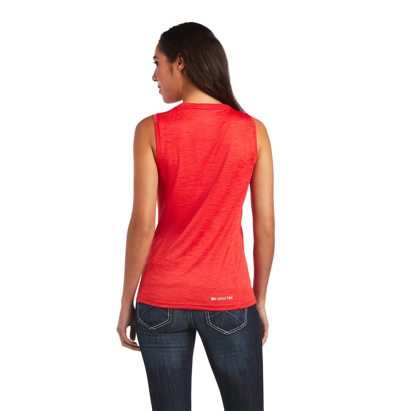 'Ariat' Women's Laguna Sleeveless Tank - Salsa 4 'Ariat' Women's Laguna Sleeveless Tank - Salsa - Image 2