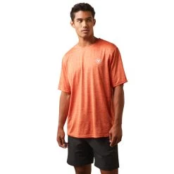 'Ariat' Men's Charger Ariat Stamp T Shirt - Blood Red -WinterWanderlust Adventures S23 MNS WEST 10043768 front 1024x1024@2x