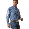 'Ariat' Men's Pro Series Team Samson Classic Fit Button Down - Blue 1 'Ariat' Men's Pro Series Team Samson Classic Fit Button Down - Blue -WinterWanderlust Adventures S23 MNS WEST 10043794 front 1024x1024@2x