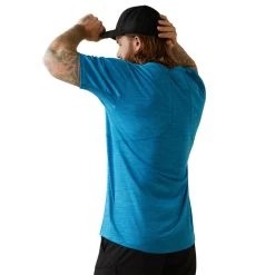 'Ariat' Rebar Rebar Evolution Athletic Fit T Shirt - Scuba Bl;ue 7 'Ariat' Rebar Rebar Evolution Athletic Fit T Shirt - Scuba Bl;ue -WinterWanderlust Adventures S23 MNS WORK 10043325 back 1024x1024@2x