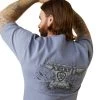 'Ariat' Men's Rebar CottonStrong Anvil Force T Shirt - Stonewash -WinterWanderlust Adventures S23 MNS WORK 10043830 detail03 1024x1024@2x