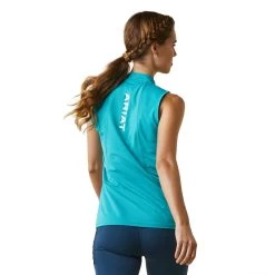 'Ariat' Women's Hailey 1/4 Zip Baselayer - Viridian Green -WinterWanderlust Adventures S23 WMS ENGL 10043375 back 1024x1024@2x