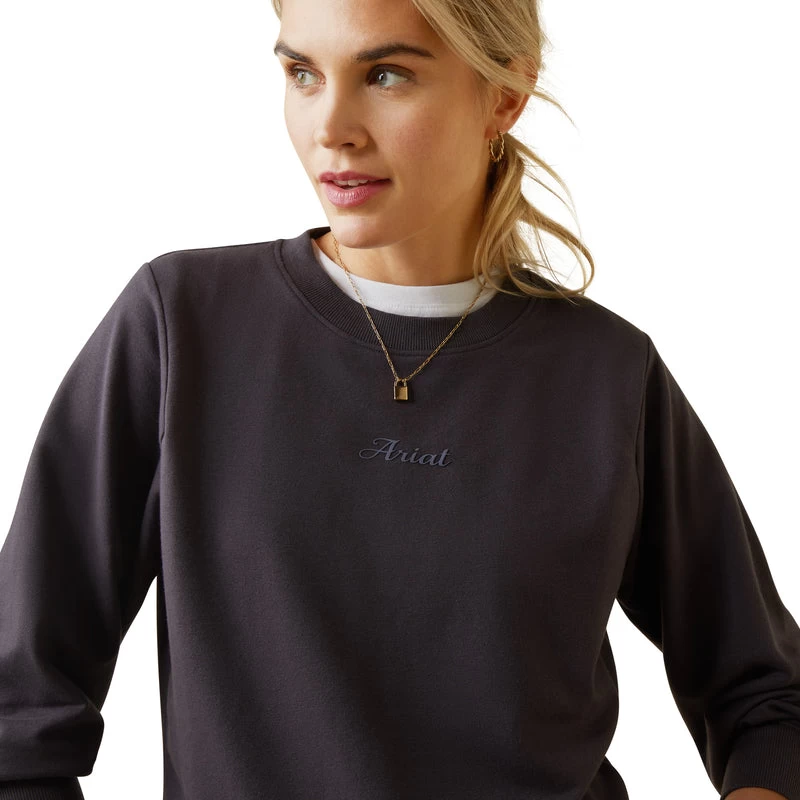 'Ariat' Women's Memento Sweatshirt - Periscope 4 'Ariat' Women's Memento Sweatshirt - Periscope - Image 2