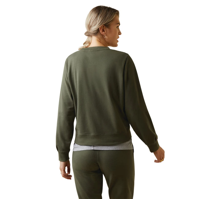 'Ariat' Women's Memento Sweatshirt - Beetle 5 'Ariat' Women's Memento Sweatshirt - Beetle - Image 3