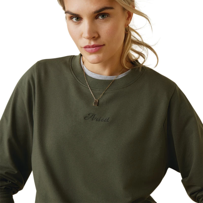 'Ariat' Women's Memento Sweatshirt - Beetle 4 'Ariat' Women's Memento Sweatshirt - Beetle - Image 2