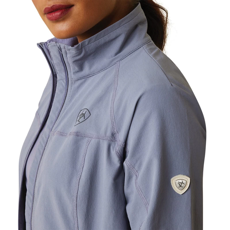 'Ariat' Women's Agile Softshell Jacket - Dusky Granite 4 'Ariat' Women's Agile Softshell Jacket - Dusky Granite - Image 2