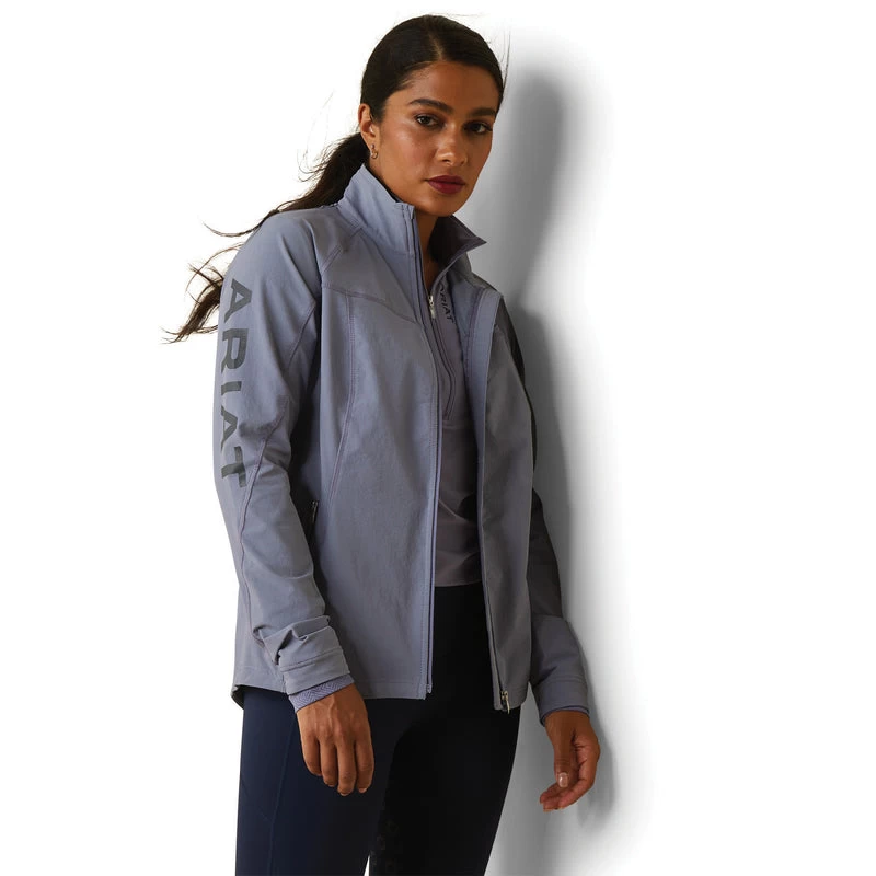 'Ariat' Women's Agile Softshell Jacket - Dusky Granite 5 'Ariat' Women's Agile Softshell Jacket - Dusky Granite - Image 3