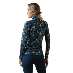 'Ariat' Women's Sunstopper 2.0 1/4 Zip Baselayer - Blue Reflections 9 'Ariat' Women's Sunstopper 2.0 1/4 Zip Baselayer - Blue Reflections -WinterWanderlust Adventures S23 WMS ENGL 10043591 back 1024x1024@2x