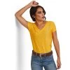 'Ariat' Women's Laguna Baselayer - Yolk Yellow -WinterWanderlust Adventures S23 WMS WEST 10043533 front 1024x1024@2x
