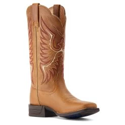 'Ariat' Women's Rockdale Western Square Toe - Almond Buff -WinterWanderlust Adventures S23 WMS WEST 10044415 medial 1024x1024@2x