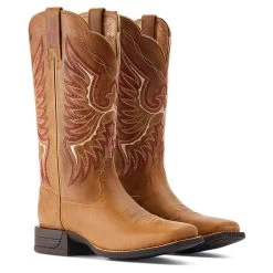 'Ariat' Women's Rockdale Western Square Toe - Almond Buff -WinterWanderlust Adventures S23 WMS WEST 10044415 pair 1024x1024@2x