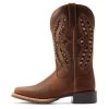 'Ariat' Women's Hybrid Rancher VenTEK 360 Western Square Toe - Distressed Tan -WinterWanderlust Adventures S23 WMS WEST 10044473 side 1024x1024@2x