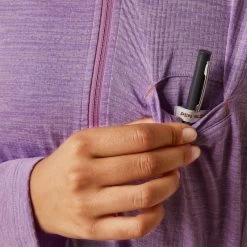 'Ariat' Women's Rebar Evolution 1/2 Zip - Paisley Purple 11 'Ariat' Women's Rebar Evolution 1/2 Zip - Paisley Purple -WinterWanderlust Adventures S23 WMS WORK 10043434 detail02 1024x1024@2x