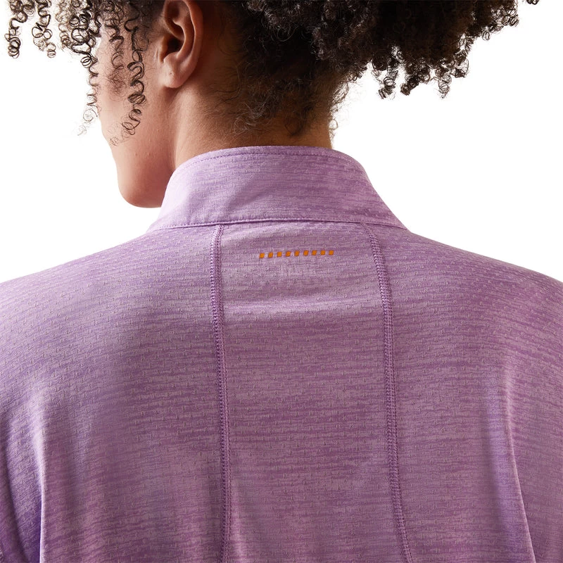 'Ariat' Women's Rebar Evolution 1/2 Zip - Paisley Purple 8 'Ariat' Women's Rebar Evolution 1/2 Zip - Paisley Purple - Image 6
