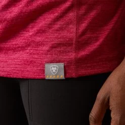 'Ariat' Women's Rebar Evolution 1/2 Zip - Cherries Jubilee -WinterWanderlust Adventures S23 WMS WORK 10043435 detail02 1024x1024@2x