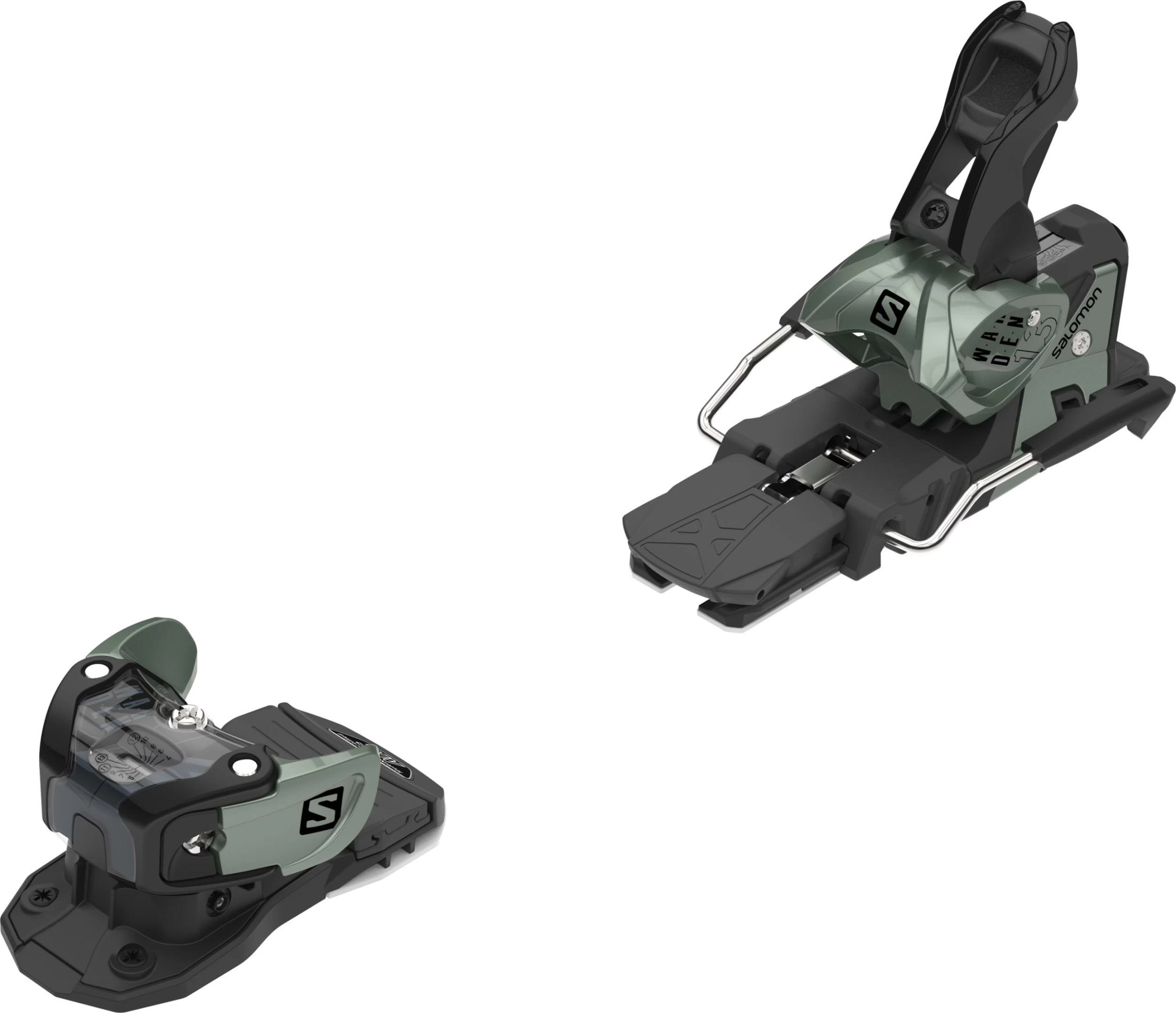 Salomon Warden MNC 13 Snow Ski Binding - Oil Green 3 Salomon Warden MNC 13 Snow Ski Binding - Oil Green