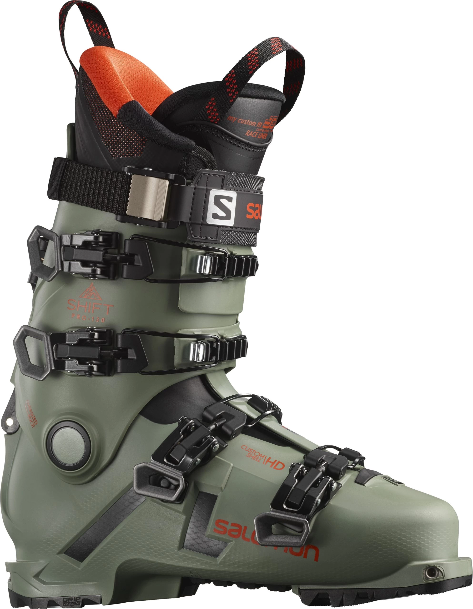 Salomon Shift Pro 130 AT Snow Ski Boots - Oil Green/Black 3 Salomon Shift Pro 130 AT Snow Ski Boots - Oil Green/Black